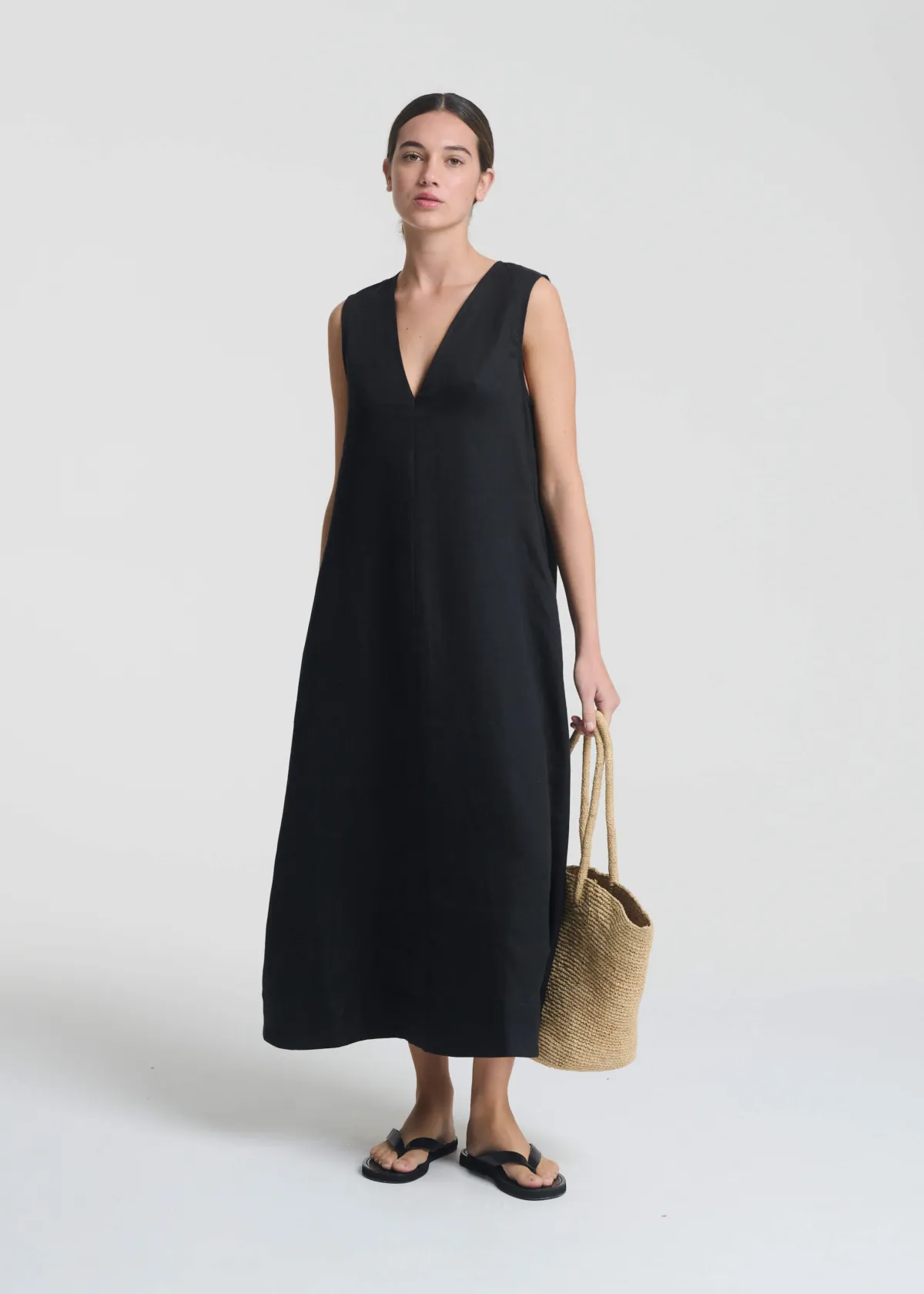 Nisha Organic Linen Dress
