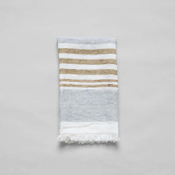 Ash Belgian Linen Towel