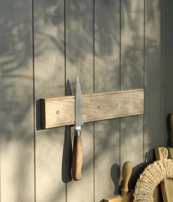 Oak Magnetic Knife Rack