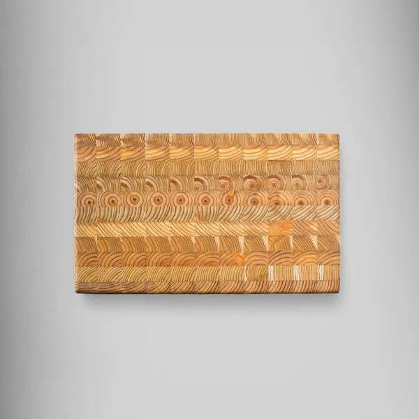 Premium Kiln Dried Larch Wood One Hander Medium Cutting Board 14 x 8