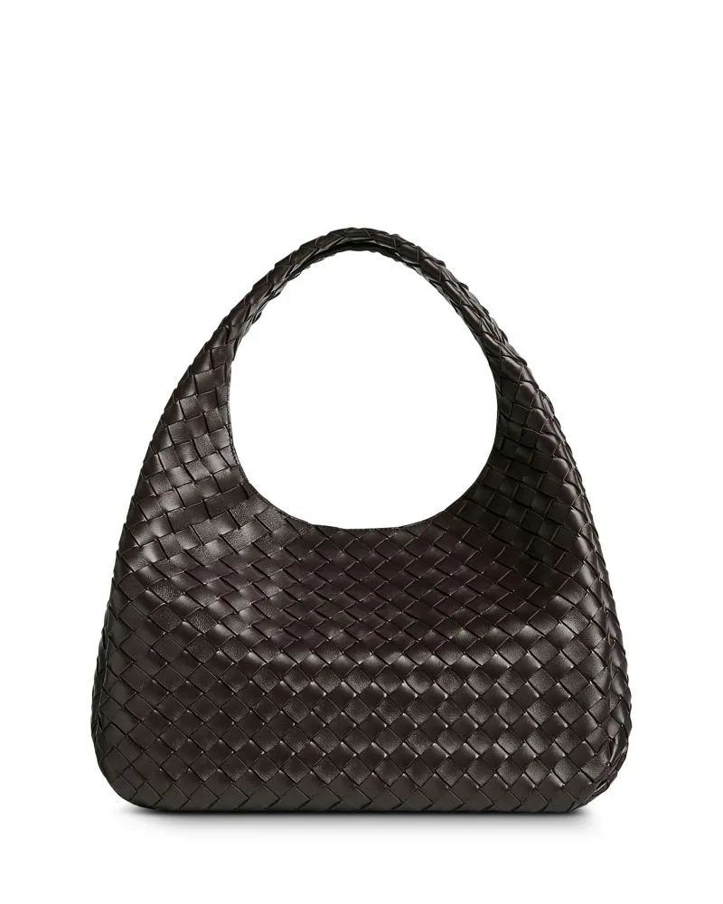 Campana Large Intrecciato Leather Shoulder Bag