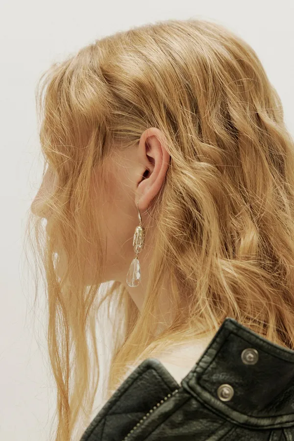 Dripping Crystal Dangle Earrings