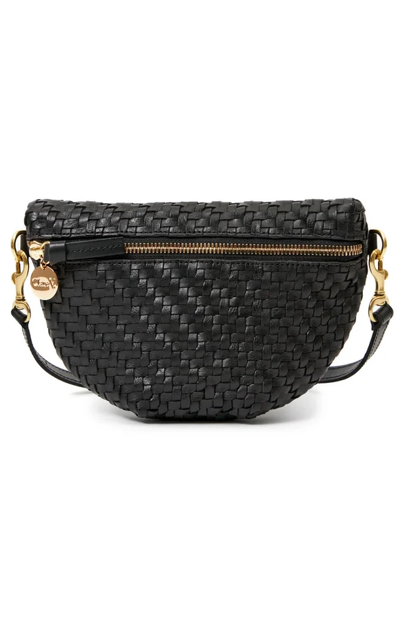 Petite Fanny Rattan Woven Belt Bag