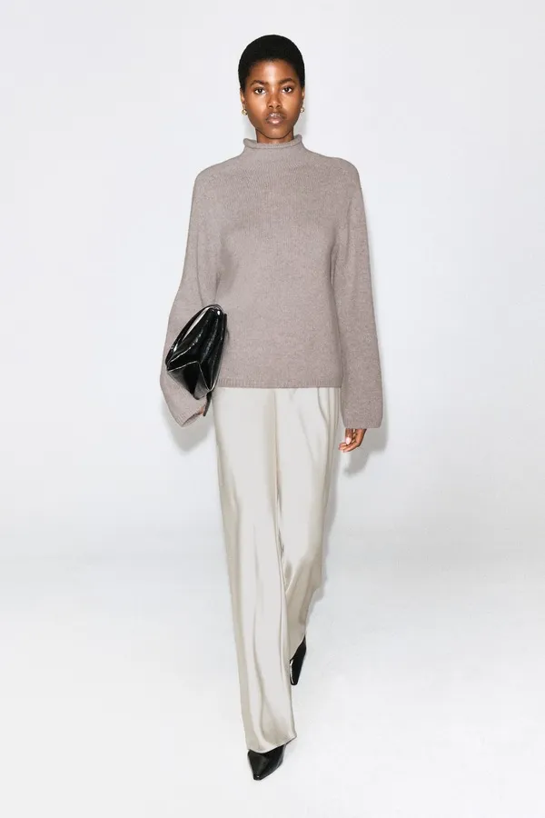 Satin Wide-Leg Pants