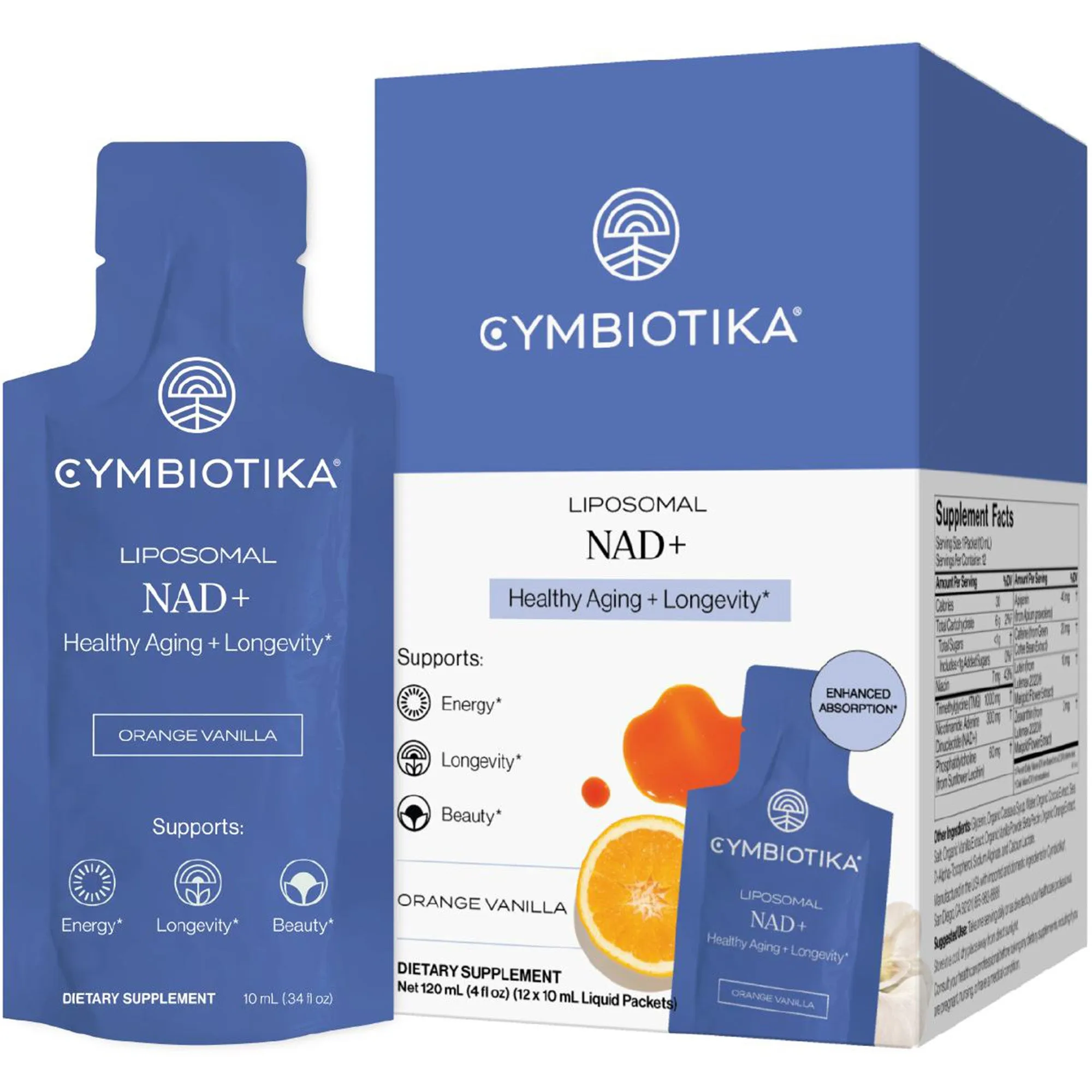 Liposomal NAD+ Orange Cacao (12 Count)