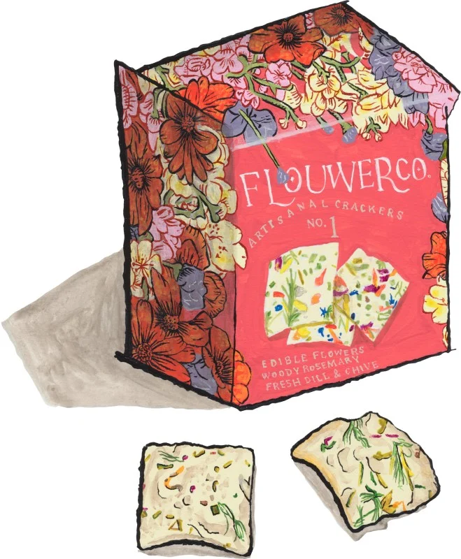 Edible Flower & Herb Crackers