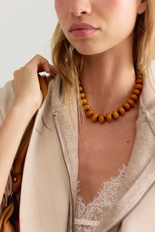 Sabina Semiprecious Beaded Stone Choker Necklace