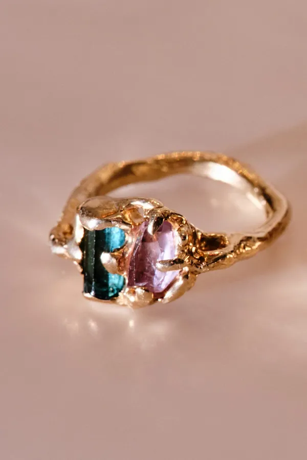 No.85 Tourmaline and Spinel Ring