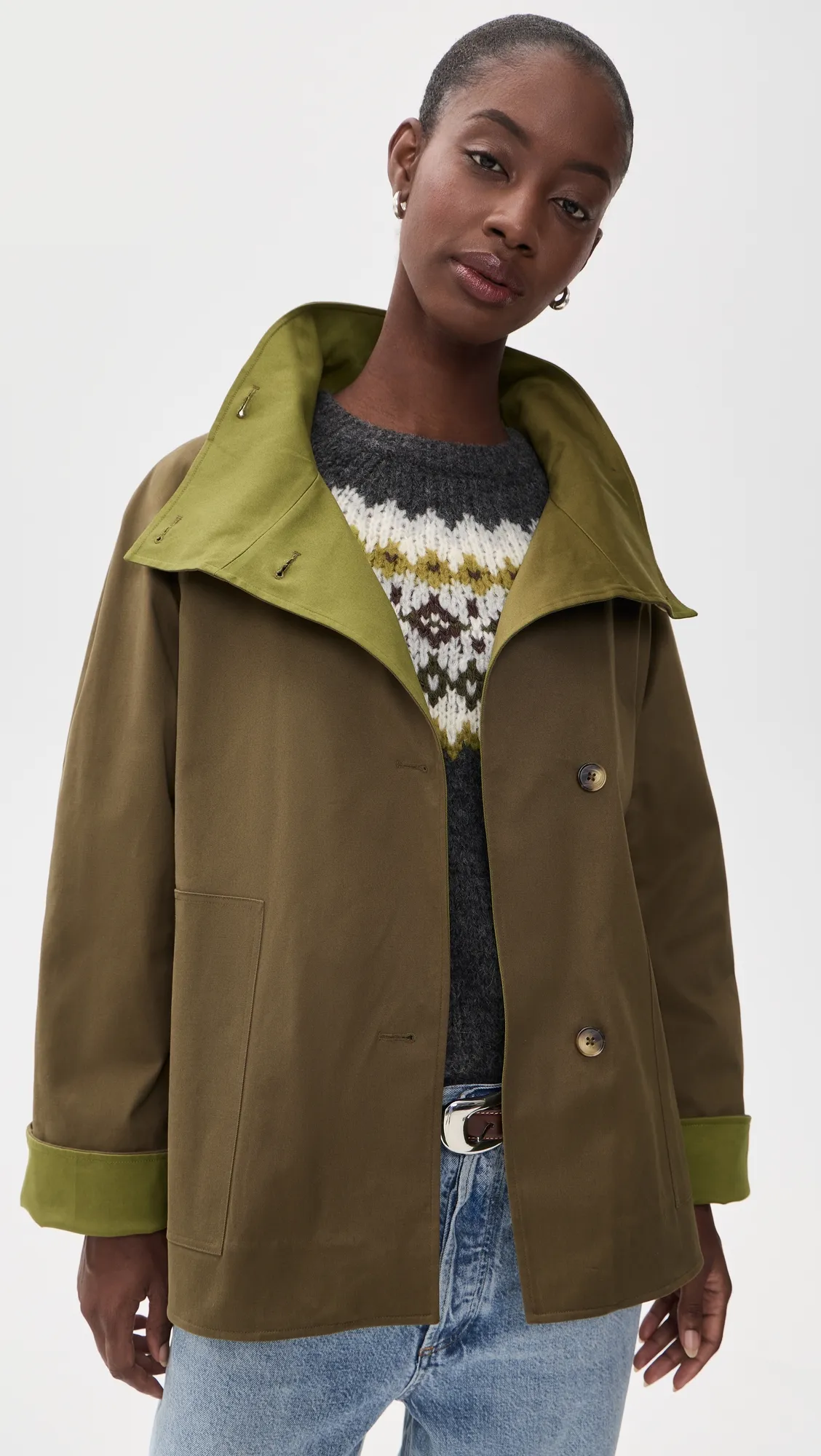 Howell Cropped Trench Coat