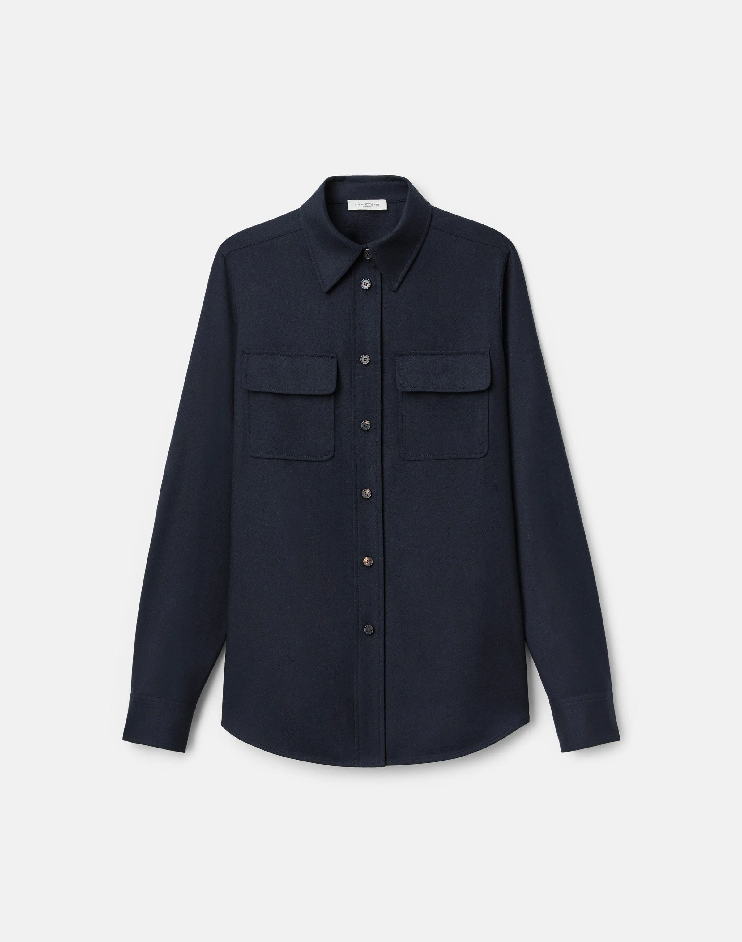 Responsible Brushed Wool Flap Pocket Shirt
