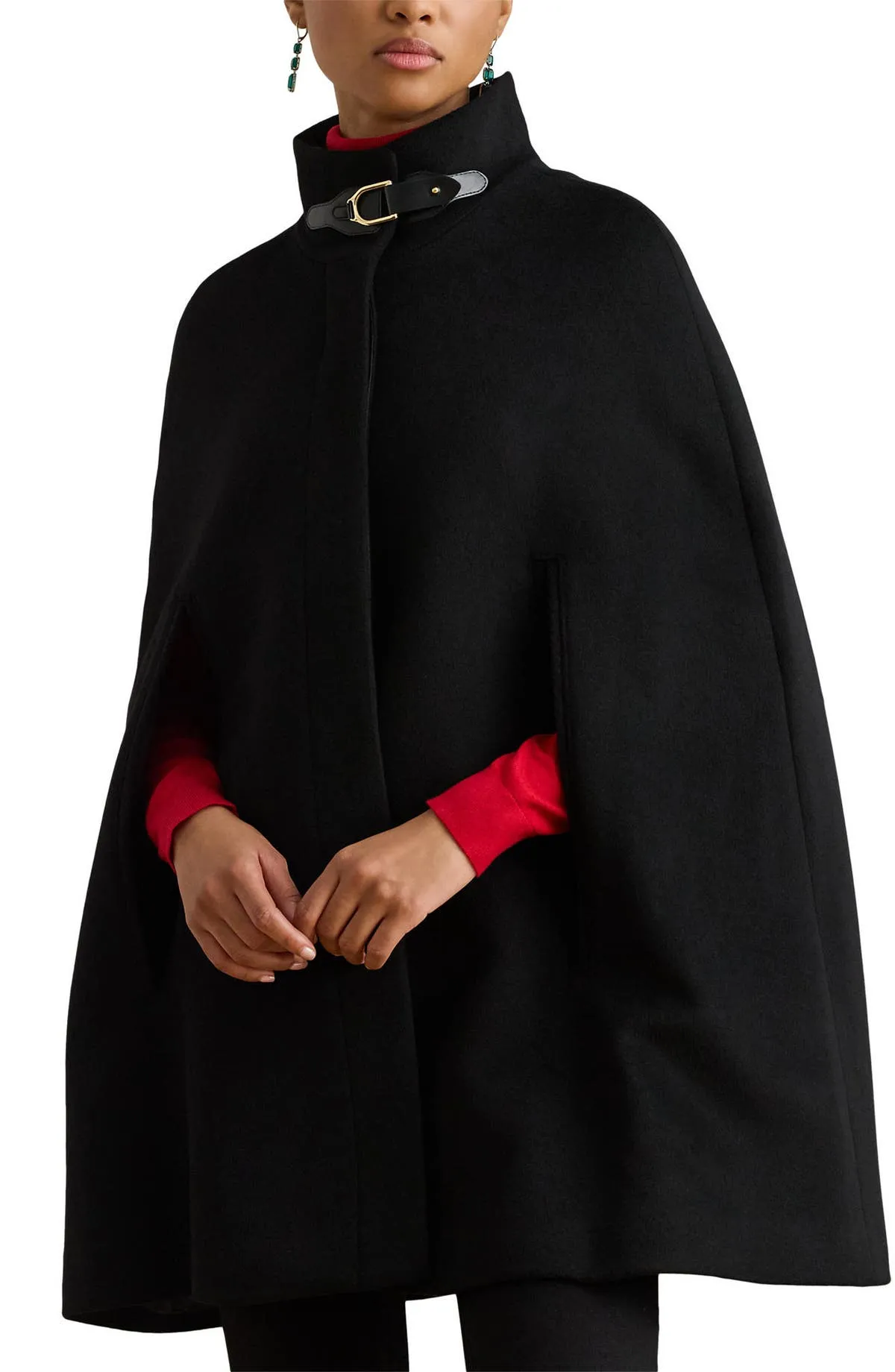 Wool Blend Cape