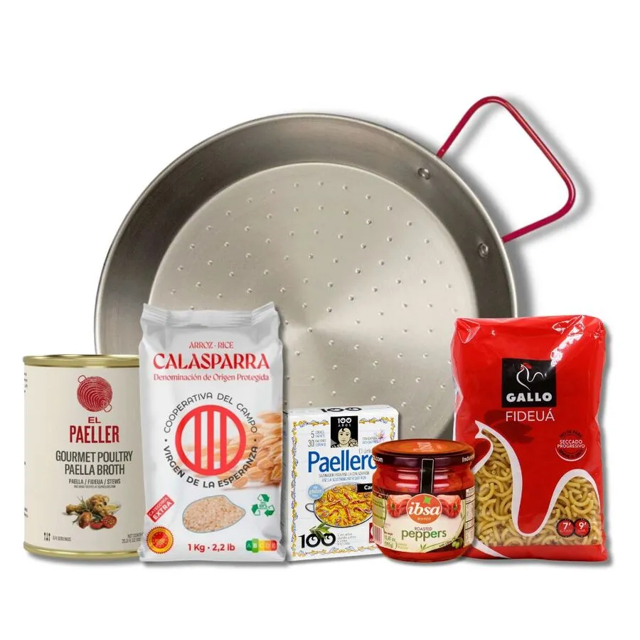 Spanish Paella Gift Set with Pan