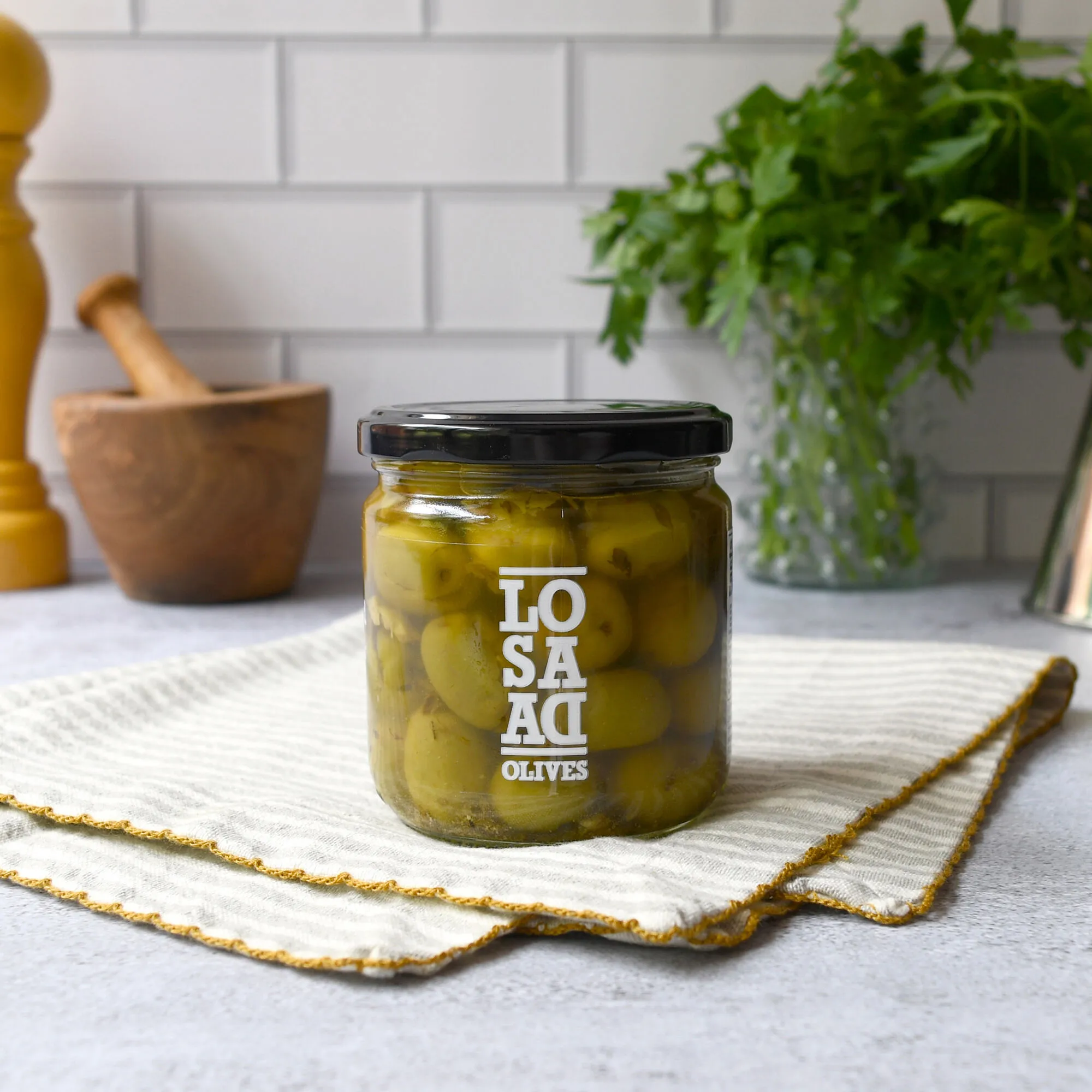 Losada Whole Cracked and Marinated Verdial Olives
