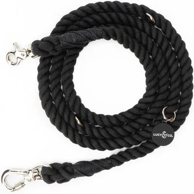 Midnight Hands-Free Rope Leash