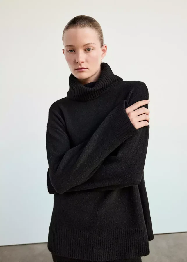 Jersey Pajama Knit Turtleneck