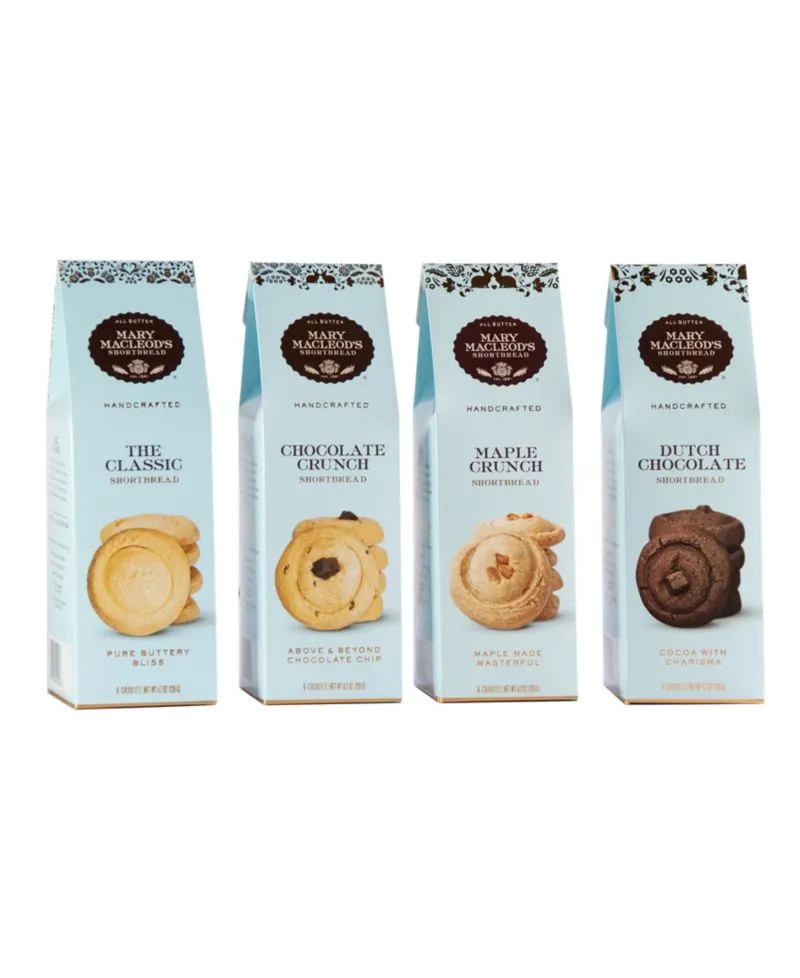 Peaked Gift Boxes of Shortbread, 4 Pack