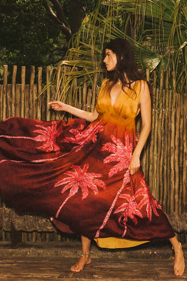 Palma Printed Maxi Dress