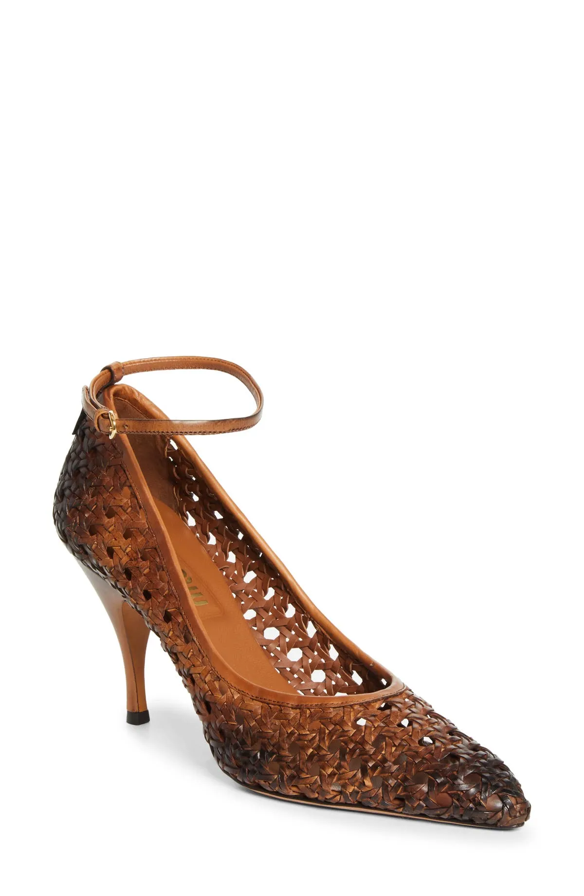 Woven Pointed Toe Pump