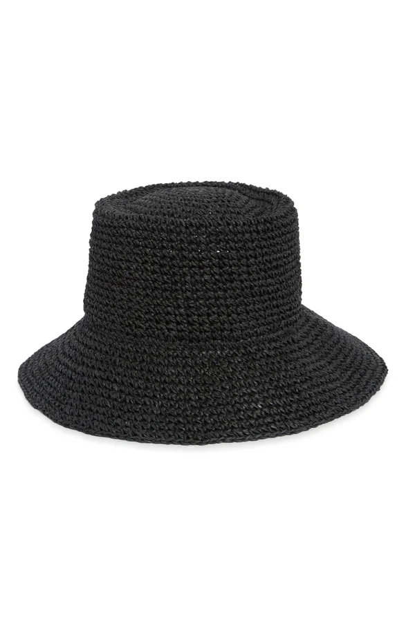 Lantern Packable Straw Bucket Hat