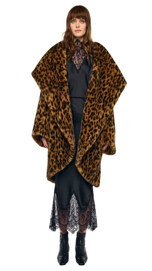 Oversized Shawl Collar Coat