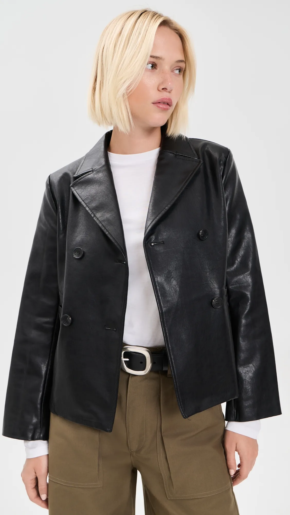 Finley Faux Leather Coat