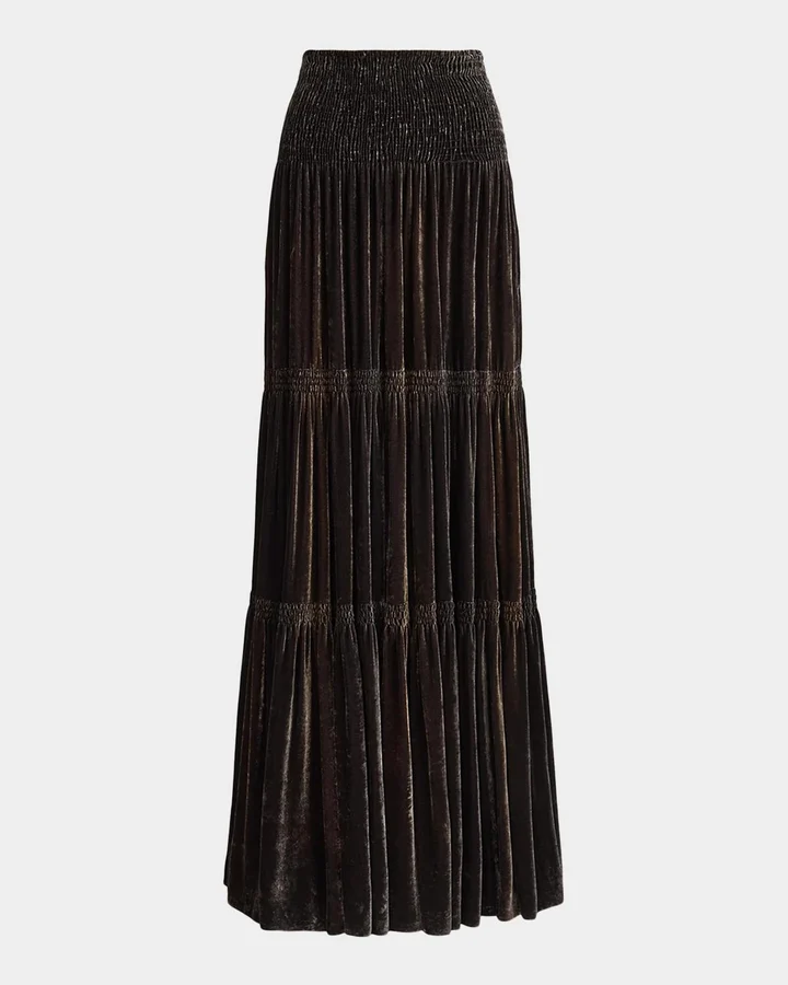 Janie Velvet Maxiskirt