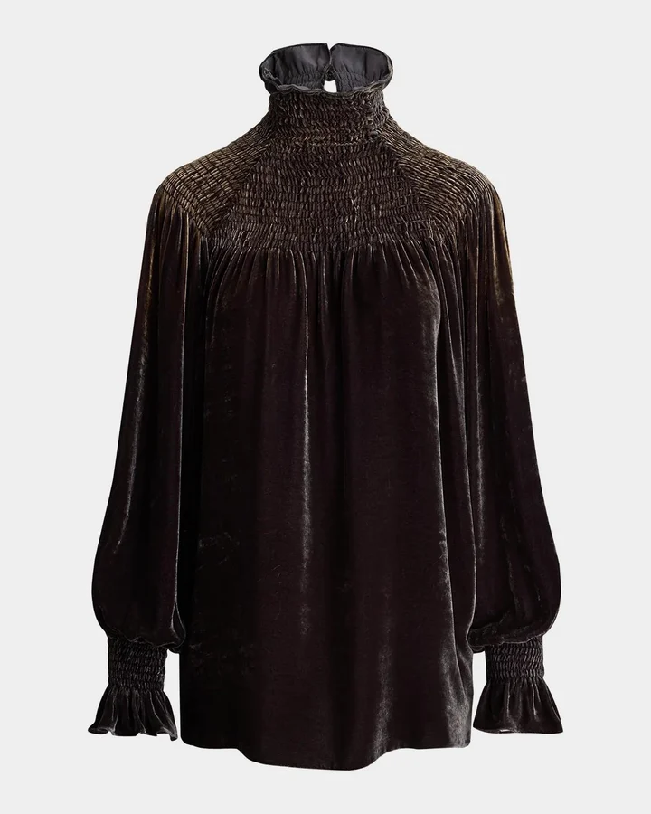 Maddison Velvet Blouse
