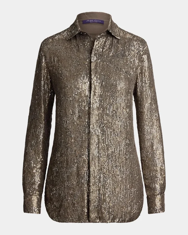 Reice Embellished Silk Georgette Shirt
