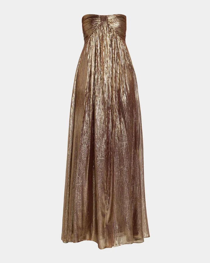 Liberty Strapless Metallic Gown