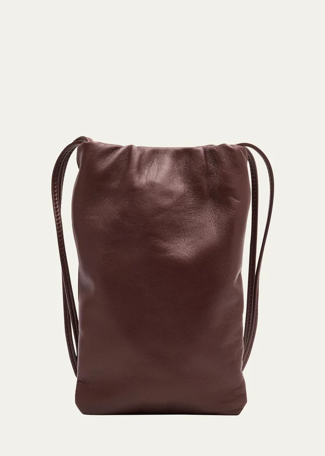 Bourse Phone Case in Silk Leather