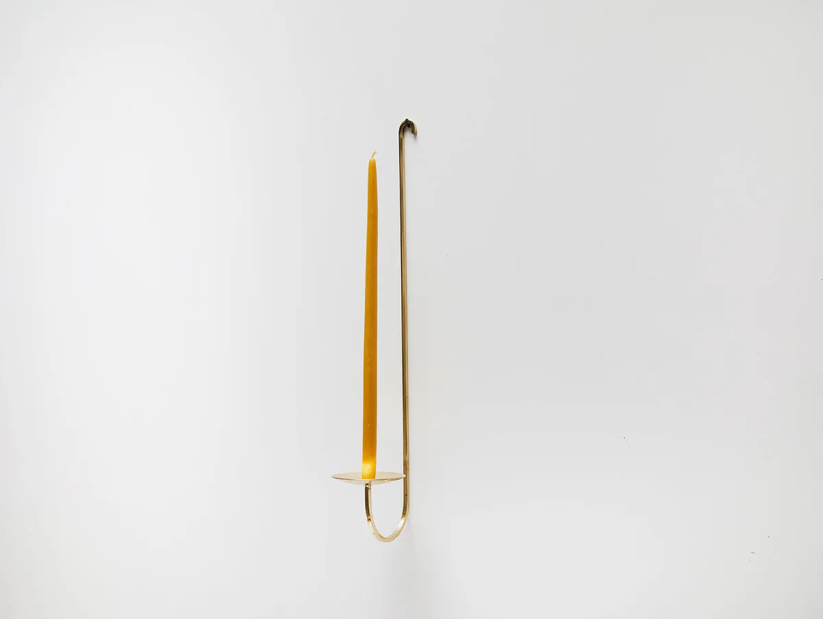 Single Armed Brass Candle Holder
