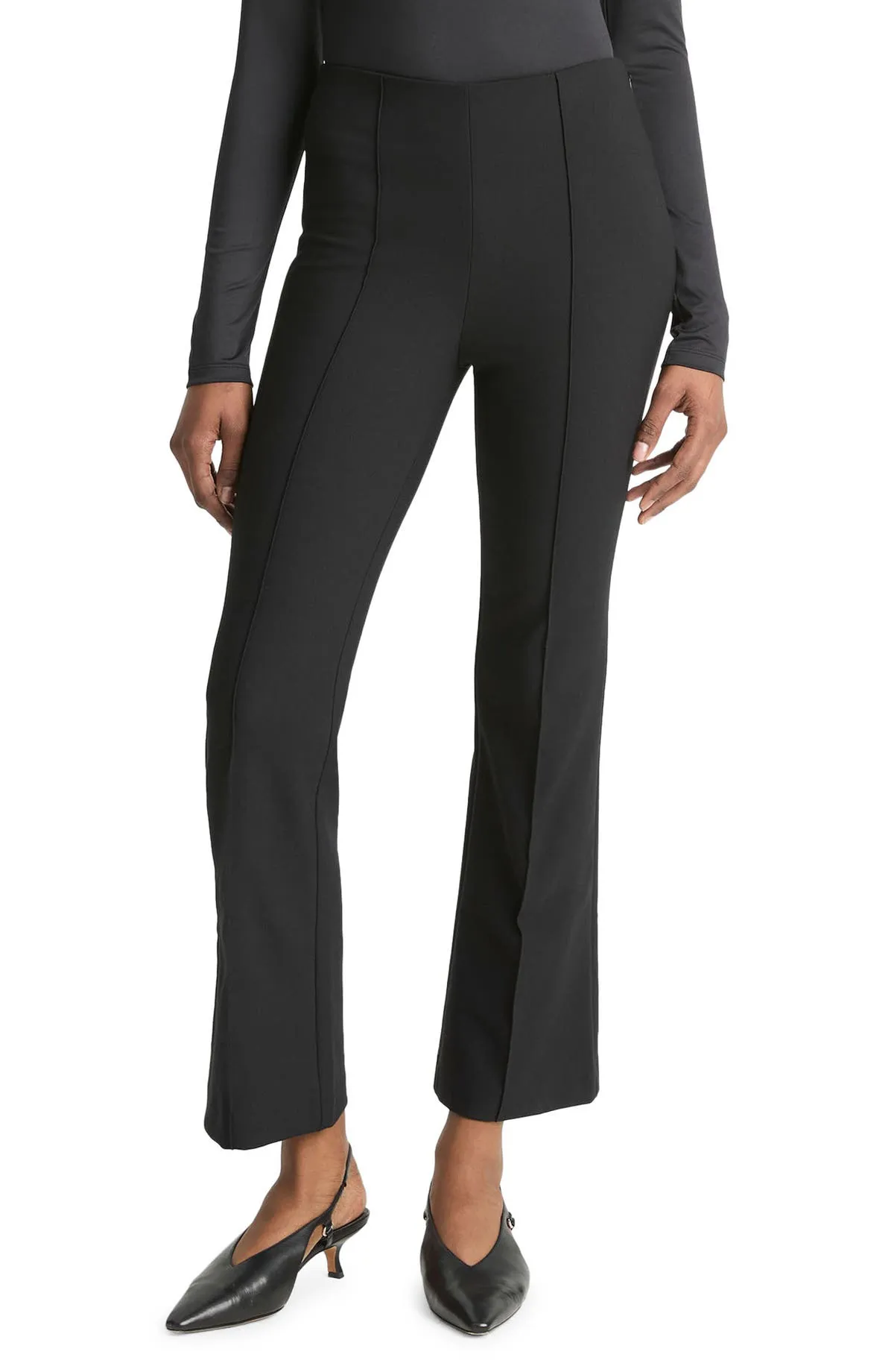 Niki Mid-Rise Crop Flare Pants